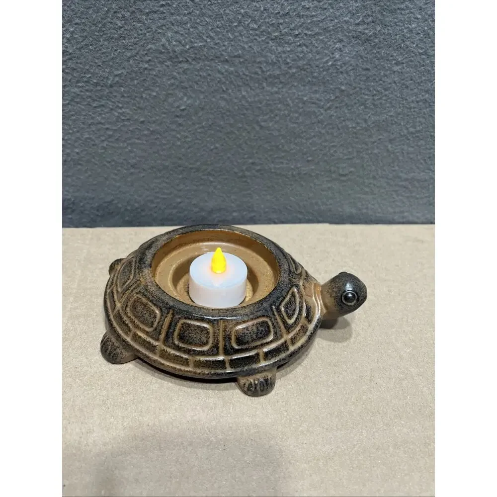 Ceramic Turtle Candle Holder Votive Dish Decorative Home Decor